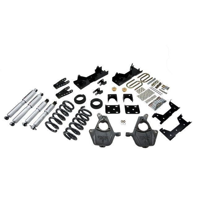 BELLTECH 669SP LOWERING KITS  Front And Rear Complete Kit W/ Street Performance Shocks 1999-2000 Chevrolet Silverado/Sierra (Std Cab) 4 in. or 5 in. F/6 in. or 7 in. R W/ Street Performance Shocks