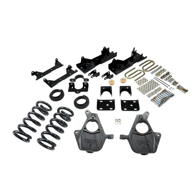 BELLTECH 671 LOWERING KITS  Front And Rear Complete Kit W/O Shocks 2001-2006 Chevrolet Silverado/Sierra (Ext Cab) 4 in. or 5 in. F/6 in. R drop W/O Shocks