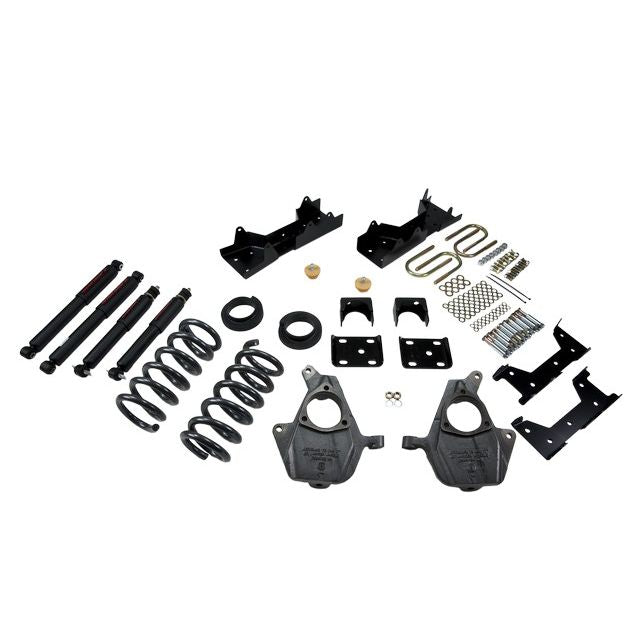 BELLTECH 675ND LOWERING KITS  Front And Rear Complete Kit W/ Nitro Drop 2 Shocks 2004-2006 Chevrolet Silverado/Sierra (Crew Cab 4DR) 4 in. or 5 in. F/6 in. R drop W/ Nitro Drop II Shocks