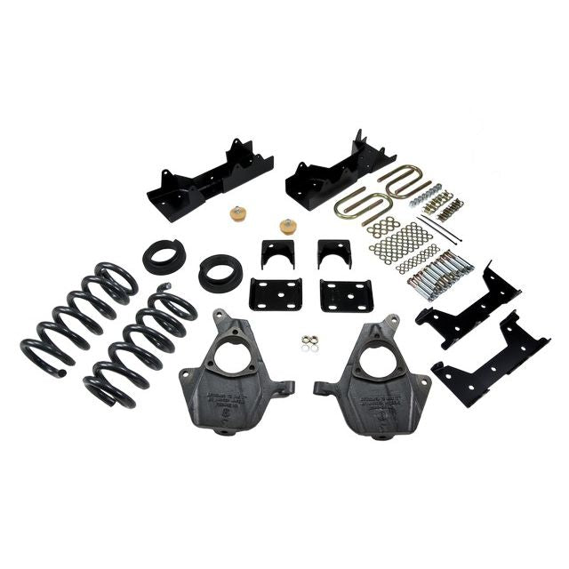 BELLTECH 675 LOWERING KITS  Front And Rear Complete Kit W/O Shocks 2004-2006 Chevrolet Silverado/Sierra (Crew Cab 4DR) 4 in. or 5 in. F/6 in. R drop W/O Shocks