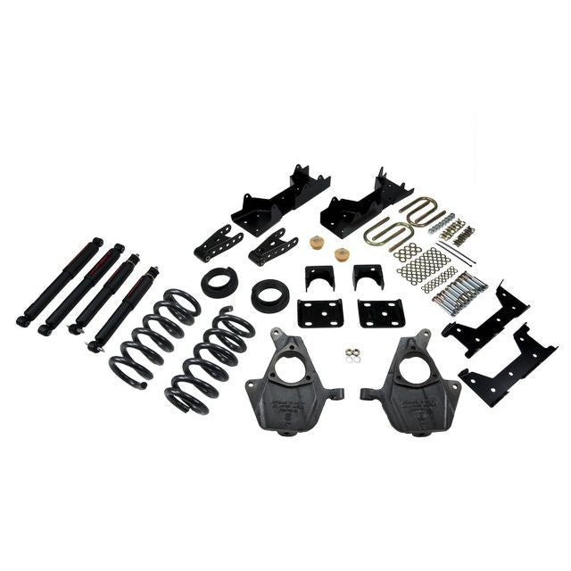 BELLTECH 676ND LOWERING KITS  Front And Rear Complete Kit W/ Nitro Drop 2 Shocks 2004-2006 Chevrolet Silverado/Sierra (Crew Cab 4DR) 4 in. or 5 in. F/6 in. or 7 in. R drop W/ Nitro Drop II Shocks