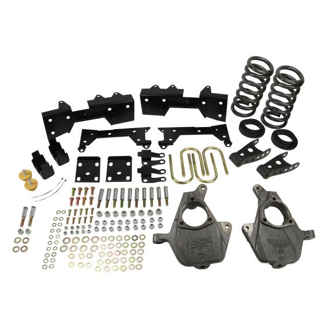 BELLTECH 676 LOWERING KITS  Front And Rear Complete Kit W/O Shocks 2004-2006 Chevrolet Silverado/Sierra (Crew Cab 4DR) 4 in. or 5 in. F/6 in. or 7 in. R drop W/O Shocks