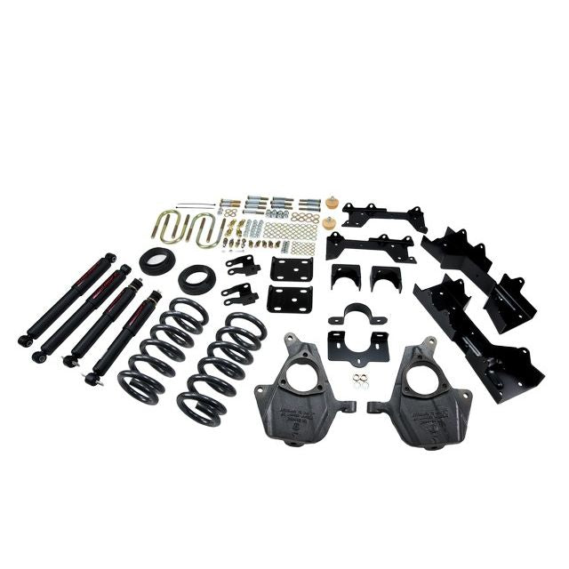 BELLTECH 680ND LOWERING KITS  Front And Rear Complete Kit W/ Nitro Drop 2 Shocks 1999-2000 Chevrolet Silverado/Sierra (Ext Cab) 4 in. or 5 in. F/6 in. R drop W/ Nitro Drop II Shocks