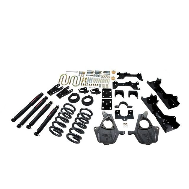 BELLTECH 681ND LOWERING KITS  Front And Rear Complete Kit W/ Nitro Drop 2 Shocks 1999-2000 Chevrolet Silverado/Sierra (Ext Cab) 4 in. or 5 in. F/6 in. or 7 in. R drop W/ Nitro Drop II Shocks