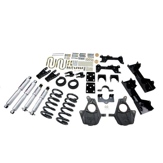 BELLTECH 681SP LOWERING KITS  Front And Rear Complete Kit W/ Street Performance Shocks 1999-2000 Chevrolet Silverado/Sierra (Ext Cab) 4 in. or 5 in. F/6 in. or 7 in. R drop W/ Street Performance Shocks