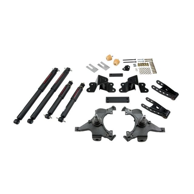 BELLTECH 690ND LOWERING KITS  Front And Rear Complete Kit W/ Nitro Drop 2 Shocks 1988-1998 Chevrolet Silverado/Sierra C1500 (Ext Cab) 2 in. F/4 in. R drop W/ Nitro Drop II Shocks