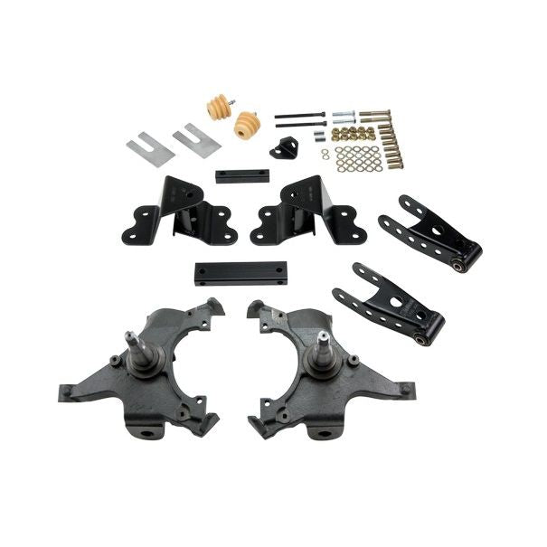 BELLTECH 690 LOWERING KITS  Front And Rear Complete Kit W/O Shocks 1988-1998 Chevrolet Silverado/Sierra C1500 (Ext Cab) 2 in. F/4 in. R drop W/O Shocks