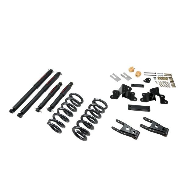 BELLTECH 691ND LOWERING KITS  Front And Rear Complete Kit W/ Nitro Drop 2 Shocks 1988-1998 Chevrolet Silverado/Sierra C1500 (Ext Cab) 2 in. or 3 in. F/4 in. R drop W/ Nitro Drop II Shocks