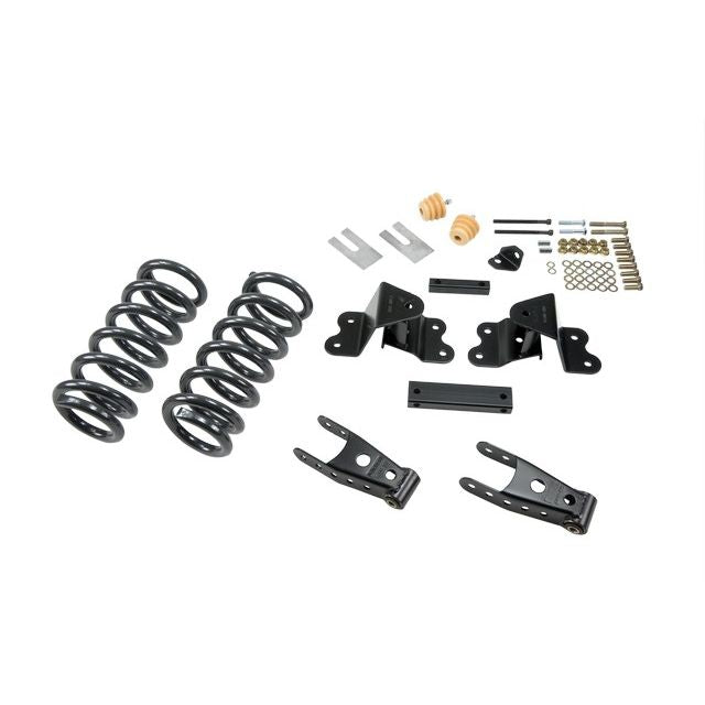 BELLTECH 691 LOWERING KITS  Front And Rear Complete Kit W/O Shocks 1988-1998 Chevrolet Silverado/Sierra C1500 (Ext Cab) 2 in. or 3 in. F/4 in. R drop W/O Shocks