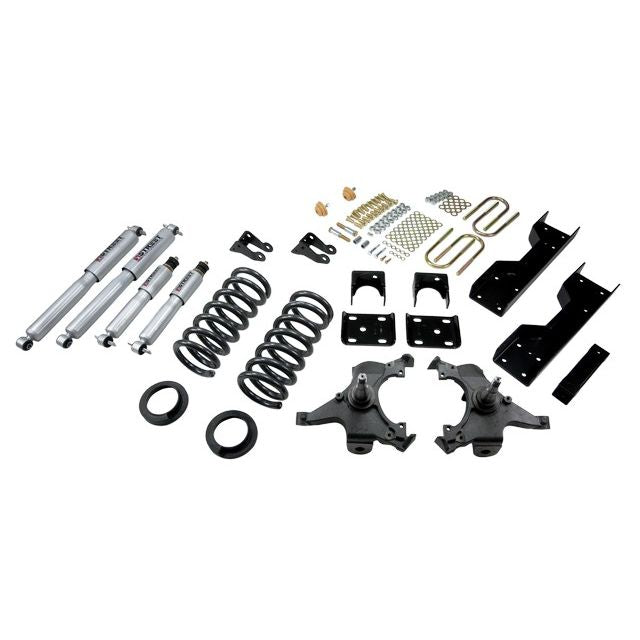 BELLTECH 693SP LOWERING KITS  Front And Rear Complete Kit W/ Street Performance Shocks 1988-1998 Chevrolet Silverado/Sierra C1500 (Ext Cab) 4 in. or 5 in. F/6 in. R drop W/ Street Performance Shocks