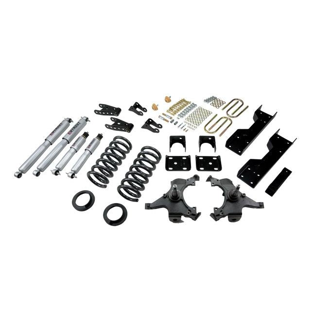 BELLTECH 694SP LOWERING KITS  Front And Rear Complete Kit W/ Street Performance Shocks 1988-1998 Chevrolet Silverado/Sierra C1500 (Ext Cab) 4 in. or 5 in. F/6 in. or 7 in. R drop W/ Street Performance Shocks