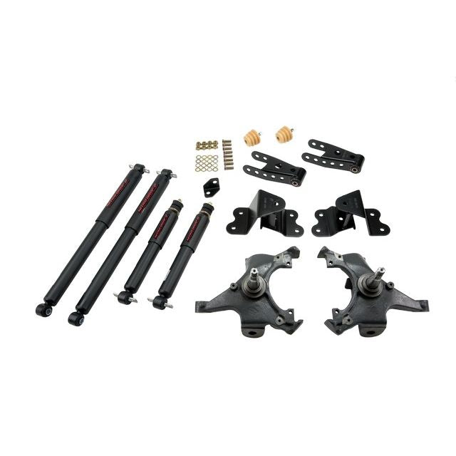 BELLTECH 695ND LOWERING KITS  Front And Rear Complete Kit W/ Nitro Drop 2 Shocks 1988-1991 Chevrolet Silverado/Sierra C1500 (Std Cab, ext 454 SS) 2 in. F/4 in. R drop W/ Nitro Drop II Shocks