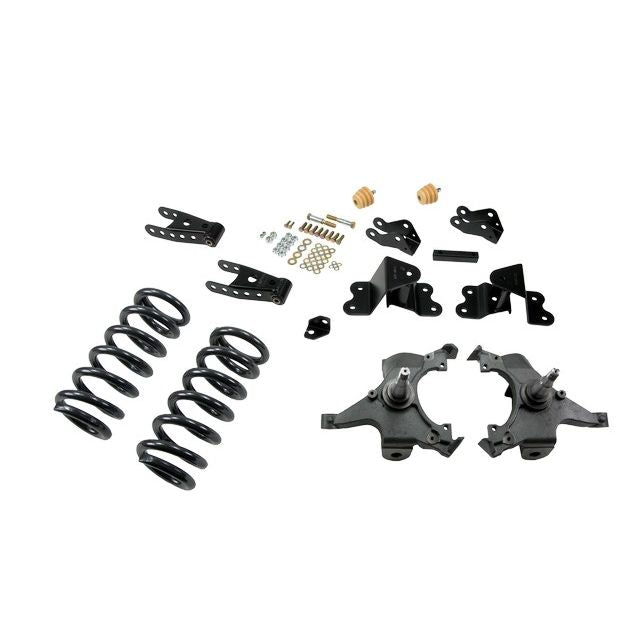 BELLTECH 700 LOWERING KITS  Front And Rear Complete Kit W/O Shocks 1990-1994 Chevrolet Silverado/Sierra C1500 (454 SS Only) 88-98 Chevrolet Silverado/Sierra C2500 (All ext 8 Lug) 3 in. F/4 in. R drop W/O Shocks