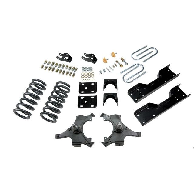 BELLTECH 701 LOWERING KITS  Front And Rear Complete Kit W/O Shocks 1990-1994 Chevrolet Silverado/Sierra C1500 (454 SS Only) 88-98 Chevrolet Silverado/Sierra C2500 (All ext 8 Lug) 4 in. or 5 in. F/6 in. R drop W/O Shocks