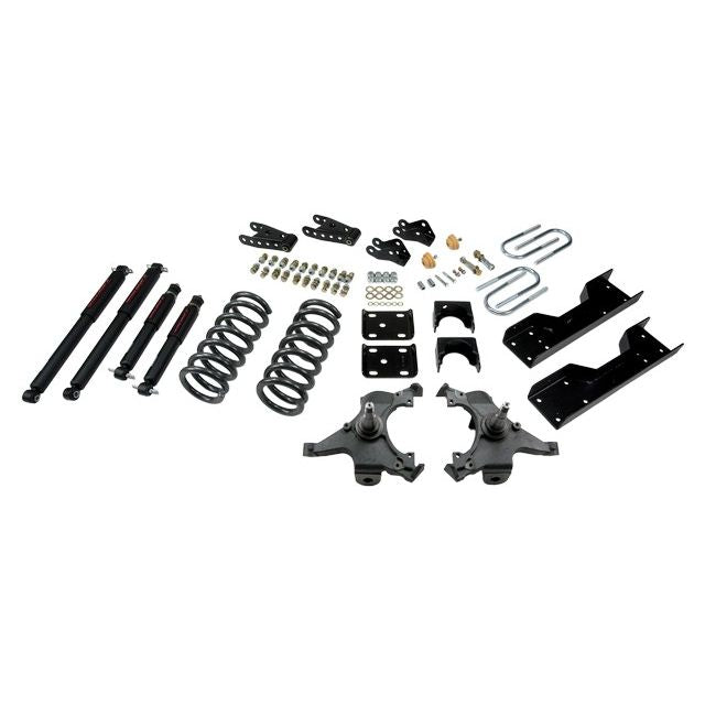 BELLTECH 702ND LOWERING KITS  Front And Rear Complete Kit W/ Nitro Drop 2 Shocks 1990-1994 Chevrolet Silverado/Sierra C1500 (454 SS Only) 88-98 Chevrolet Silverado/Sierra C2500 (All ext 8 Lug) 4 in. or 5 in. F/6 in. or 7 in. R drop W/ Nitro Drop II Shocks