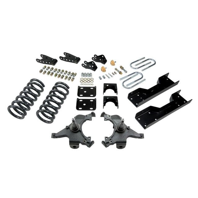 BELLTECH 702 LOWERING KITS  Front And Rear Complete Kit W/O Shocks 1990-1994 Chevrolet Silverado/Sierra C1500 (454 SS Only) 88-98 Chevrolet Silverado/Sierra C2500 (All ext 8 Lug) 4 in. or 5 in. F/6 in. or 7 in. R drop W/O Shocks