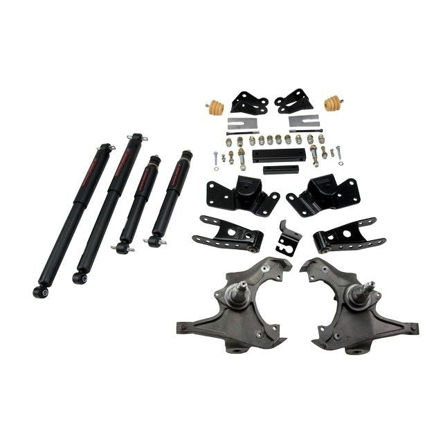 BELLTECH 716ND LOWERING KITS  Front And Rear Complete Kit W/ Nitro Drop 2 Shocks 1997-2000 Chevrolet Silverado/Sierra 3/4 Ton & 1 Ton (Crew Cab/Dually) 3 in. F/4 in. R drop W/ Nitro Drop II Shocks