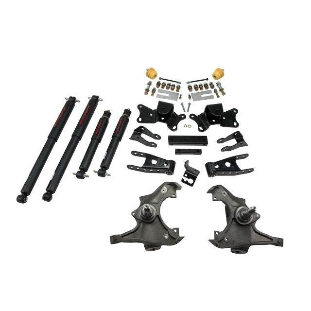 BELLTECH 719ND LOWERING KITS  Front And Rear Complete Kit W/ Nitro Drop 2 Shocks 1997-2000 Chevrolet Silverado/Sierra 3/4 Ton & 1 Ton ((All Cabs)/Dually) 3 in. F/4 in. R drop W/ Nitro Drop II Shocks