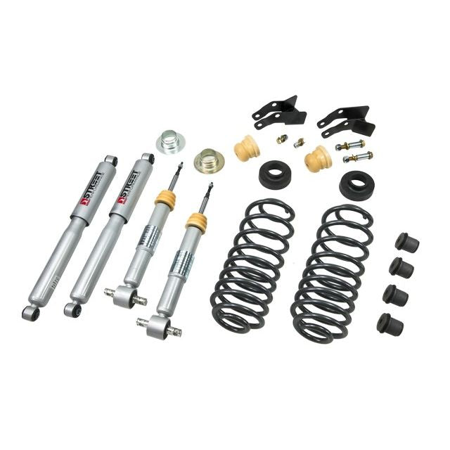 BELLTECH 752SP LOWERING KITS  Front And Rear Complete Kit W/ Street Performance Shocks 2007-2014 Chevrolet Suburban/Yukon XL (w/out Factory Autoride, 2WD/4WD) +1 in. or -2 in. F/3 in. or 4 in. R drop W/ Street Performance Shocks