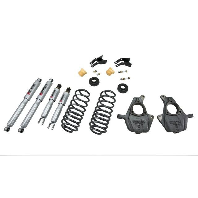 BELLTECH 759SP LOWERING KITS  Front And Rear Complete Kit W/ Street Performance Shocks 2000-2006 Chevrolet Tahoe/Suburban/Avalanche/Yukon (2WD/4WD) 2 in. F/3 in. or 4 in. R drop W/ Street Performance Shocks