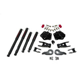 BELLTECH 764ND LOWERING KITS  Front And Rear Complete Kit W/ Nitro Drop 2 Shocks 1995-1999 Chevrolet Tahoe/Yukon (4DR) 92-94 Chevrolet Blazer (4DR) 1 in. or 3 in. F/4 in. R drop W/ Nitro Drop II Shocks