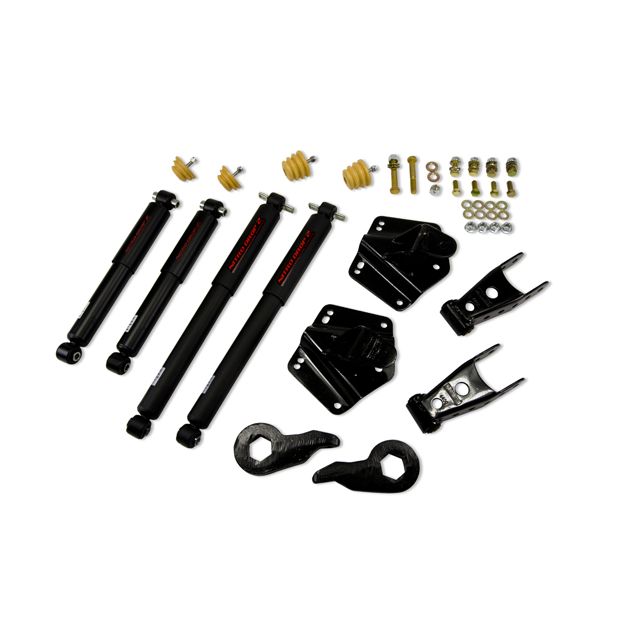 BELLTECH 765ND LOWERING KITS  Front And Rear Complete Kit W/ Nitro Drop 2 Shocks 1992-1999 Chevrolet Suburban K1500 1 in. or 3 in. F/4 in. R drop W/ Nitro Drop II Shocks