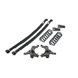 BELLTECH 786 LOWERING KITS  Front And Rear Complete Kit W/O Shocks 1992-1998 Chevrolet Suburban (2WD, inc 3/4 Ton 6 Lug) 3 in. F/4 in. R drop W/O Shocks