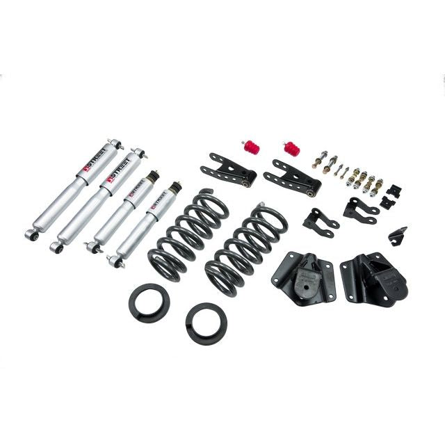 BELLTECH 791SP LOWERING KITS  Front And Rear Complete Kit W/ Street Performance Shocks 1995-1999 Chevrolet Tahoe/Yukon (4DR only) 2 in. or 3 in. F/4 in. R drop W/ Street Performance Shocks