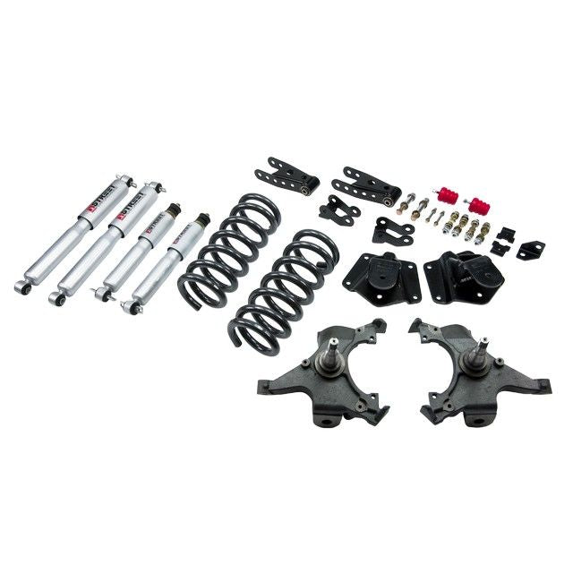 BELLTECH 792SP LOWERING KITS  Front And Rear Complete Kit W/ Street Performance Shocks 1995-1999 Chevrolet Tahoe/Yukon (4DR only) 3 in. F/4 in. R drop W/ Street Performance Shocks