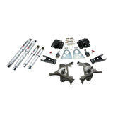 BELLTECH 813SP LOWERING KITS  Front And Rear Complete Kit W/ Street Performance Shocks 1994-1999 Dodge Ram 1500 (Std Cab, V8, Auto Trans Only) 2 in. F/4 in. R drop W/ Street Performance Shocks