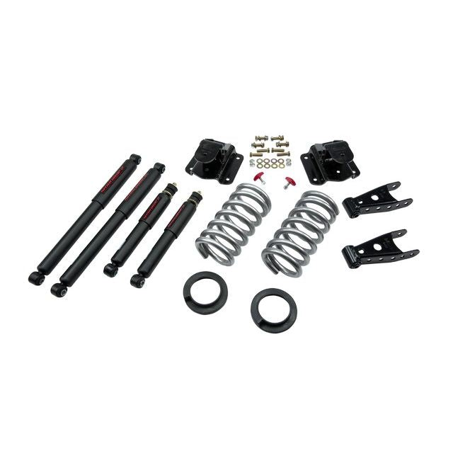 BELLTECH 814ND LOWERING KITS  Front And Rear Complete Kit W/ Nitro Drop 2 Shocks 1994-1999 Dodge Ram 1500 (Std Cab, V8, Auto Trans Only) 2 in. or 3 in. F/4 in. R drop W/ Nitro Drop II Shocks