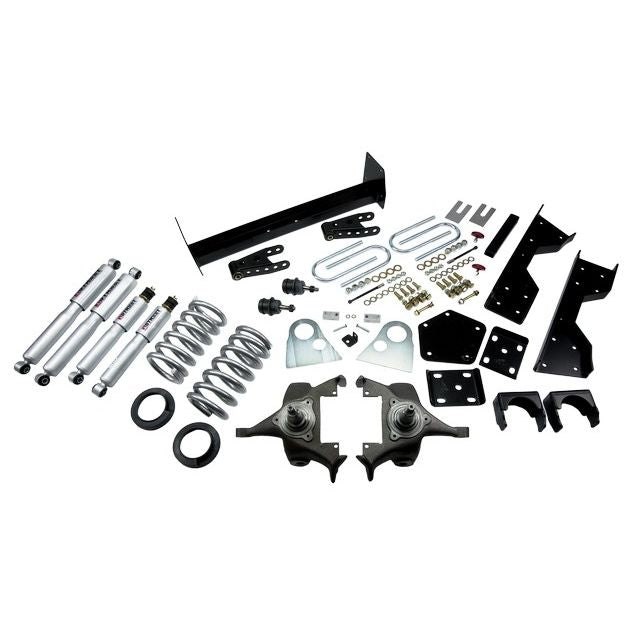 BELLTECH 817SP LOWERING KITS  Front And Rear Complete Kit W/ Street Performance Shocks 1994-1999 Dodge Ram 1500 (Std Cab, V8, Auto Trans Only) 4 in. or 5 in. F/6 in. or 7 in. R drop W/ Street Performance Shocks