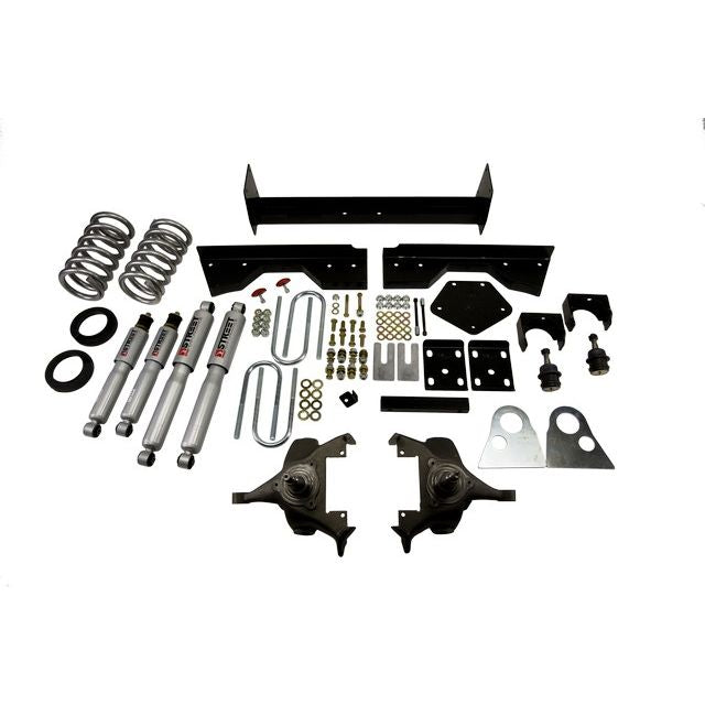 BELLTECH 821SP LOWERING KITS  Front And Rear Complete Kit W/ Street Performance Shocks 1994-1999 Dodge Ram 1500 (Ext Cab, V8, Auto Trans Only) 4 in. or 5 in. F/6 in. R drop W/ Street Performance Shocks