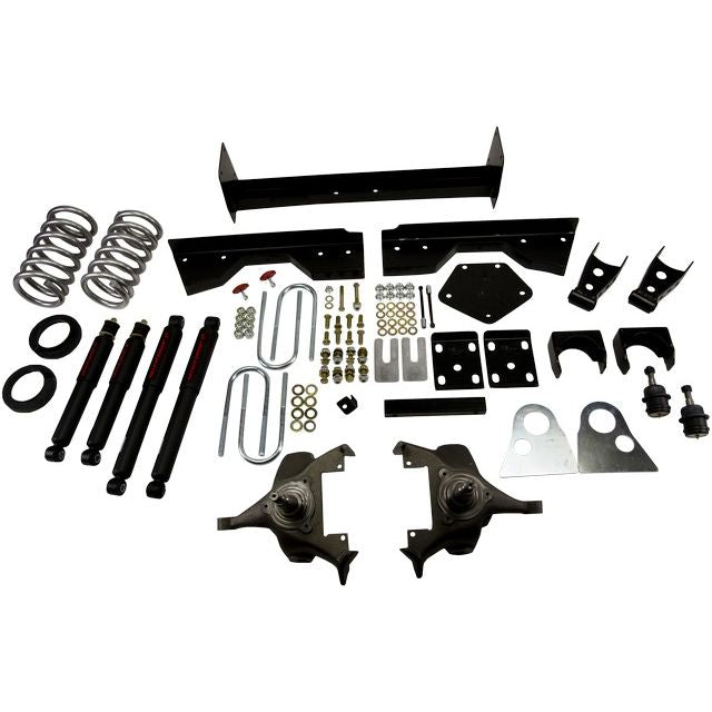 BELLTECH 822ND LOWERING KITS  Front And Rear Complete Kit W/ Nitro Drop 2 Shocks 1994-1999 Dodge Ram 1500 (Ext Cab, V8, Auto Trans Only) 4 in. or 5 in. F/6 in. or 7 in. R drop W/ Nitro Drop II Shocks