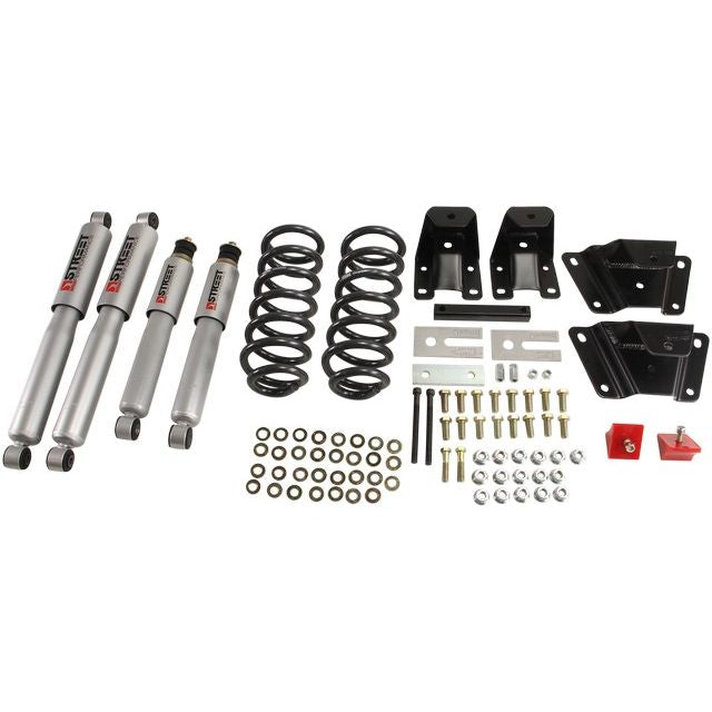 BELLTECH 904SP LOWERING KITS  Front And Rear Complete Kit W/ Street Performance Shocks 1989-1997 Ford Ranger (Ext Cab) 2 in. F/4 in. R drop W/ Street Performance Shocks