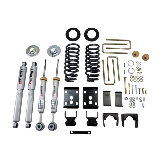 BELLTECH 908SP LOWERING KITS  Front And Rear Complete Kit W/ Street Performance Shocks 2004-2008 Ford F150 (2WD, (All Cabs)) 2 in. F/5 in. R drop W/ Street Performance Shocks