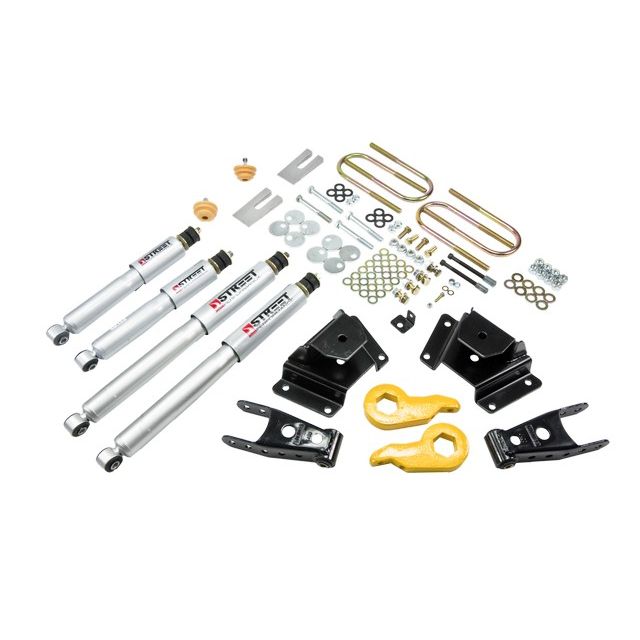 BELLTECH 937SP LOWERING KITS  Front And Rear Complete Kit W/ Street Performance Shocks 1997-2003 Ford F150 ((All Cabs), 4WD) 1 in. or 3 in. F/3 in. R drop W/ Street Performance Shocks