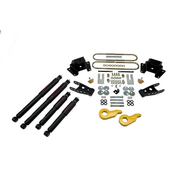 BELLTECH 938ND LOWERING KITS  Front And Rear Complete Kit W/ Nitro Drop 2 Shocks 1997-2003 Ford F150 ((All Cabs), 4WD) 1 in. or 3 in. F/4 in. R drop W/ Nitro Drop II Shocks