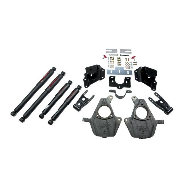 BELLTECH 947ND LOWERING KITS  Front And Rear Complete Kit W/ Nitro Drop 2 Shocks 2005-2006 Chevrolet Silverado/Sierra (Ext Cab, w/ Factory Front Torsion Bar) 2 in. F/3 in. R drop W/ Nitro Drop II Shocks