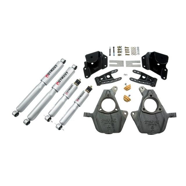 BELLTECH 948SP LOWERING KITS  Front And Rear Complete Kit W/ Street Performance Shocks 1999-2000 Chevrolet Silverado/Sierra (Std Cab) 2 in. F/4 in. R drop W/ Street Performance Shocks