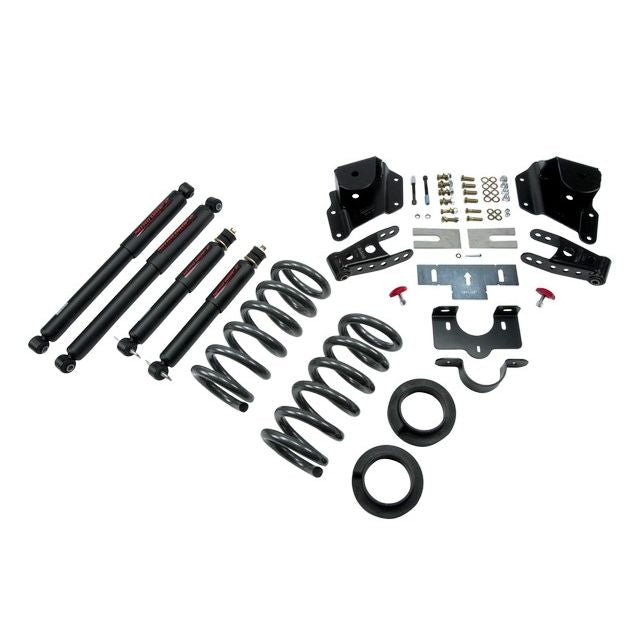 BELLTECH 950ND LOWERING KITS  Front And Rear Complete Kit W/ Nitro Drop 2 Shocks 1999-2006 Chevrolet Silverado/Sierra (Ext Cab) 2 in. or 3 in. F/3 in. R drop W/ Nitro Drop II Shocks