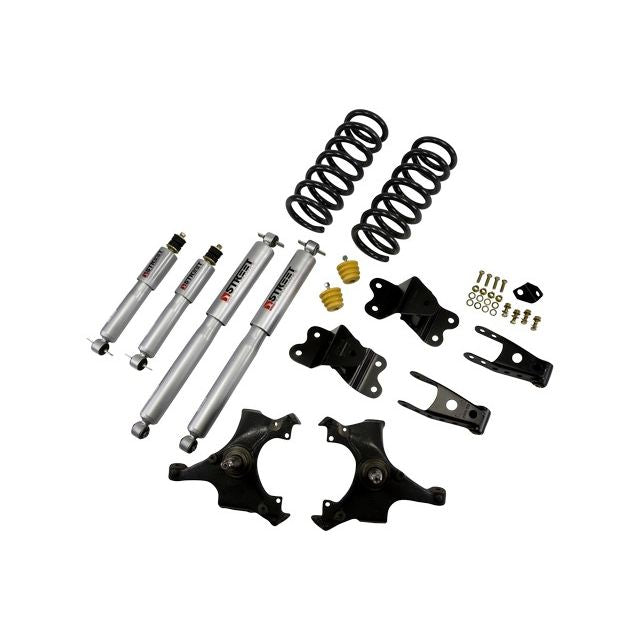 BELLTECH 969SP LOWERING KITS  Front And Rear Complete Kit W/ Street Performance Shocks 1988-1991 Chevrolet Silverado/Sierra C1500 (Std Cab) 3 in. F/4 in. R drop W/ Street Performance Shocks