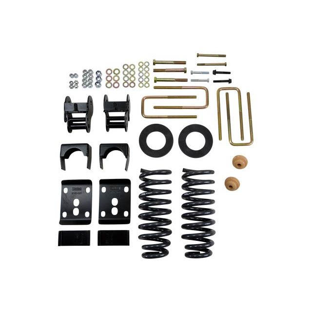 BELLTECH 981 LOWERING KITS  Front And Rear Complete Kit W/O Shocks 2009-2013 Ford F150 Ext Cab Short Bed 2 in. or 3 in. F/4 in. R drop W/O Shocks