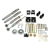 BELLTECH 982SP LOWERING KITS  Front And Rear Complete Kit W/ Street Performance Shocks 2009-2013 Ford F150 Std. Cab 2wd Short Bed +1 in. to -3 in. F/4 in. R drop W/ Street Performance Shocks