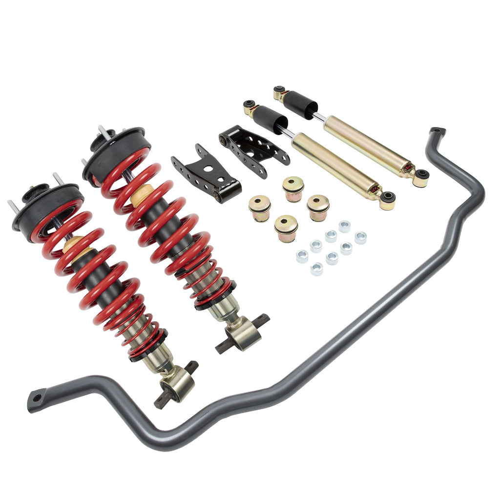 BELLTECH 985HKP PERF HNDLNG KIT PLUS Complete Kit Inc. Damping/Height Adjustable Front Coilovers & Front Sway Bar 2007-2018 Chevrolet Silverado/Sierra 1500 (All Cabs) Short Bed