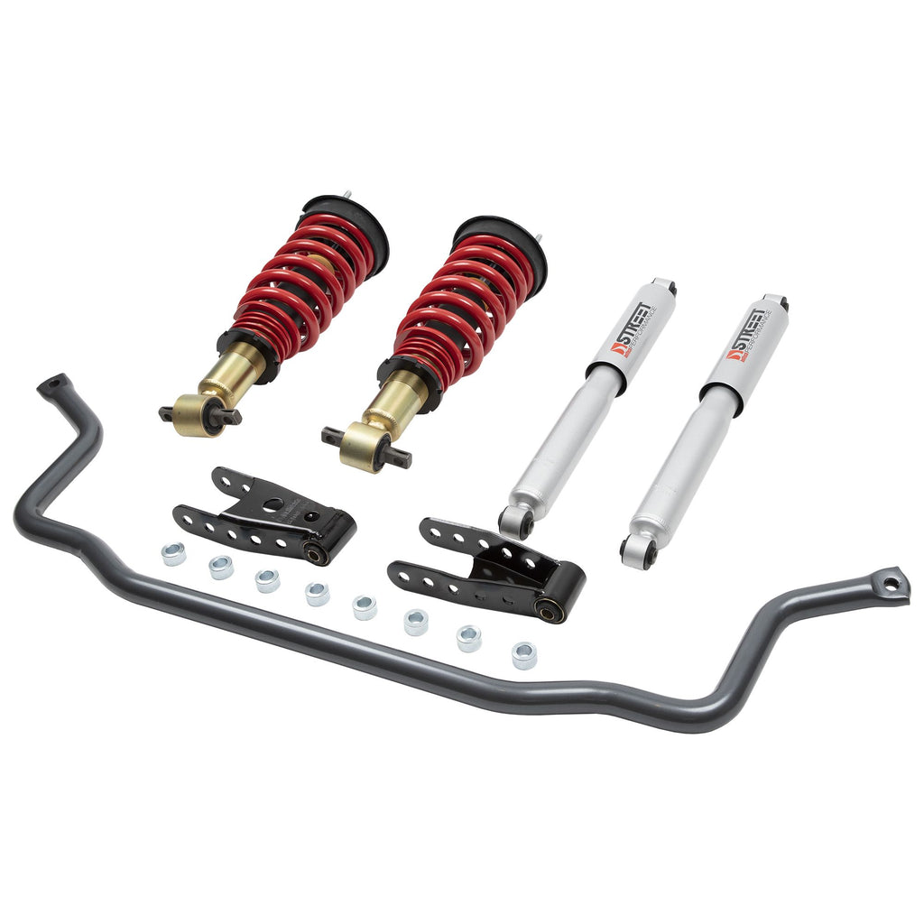 BELLTECH 985HK PERF HANDLING KIT Complete Kit Inc. Height Adjustable Front Coilovers & Front Sway Bar 2014-2018 Chevrolet Silverado/Sierra 1500 (All Cabs) Short Bed