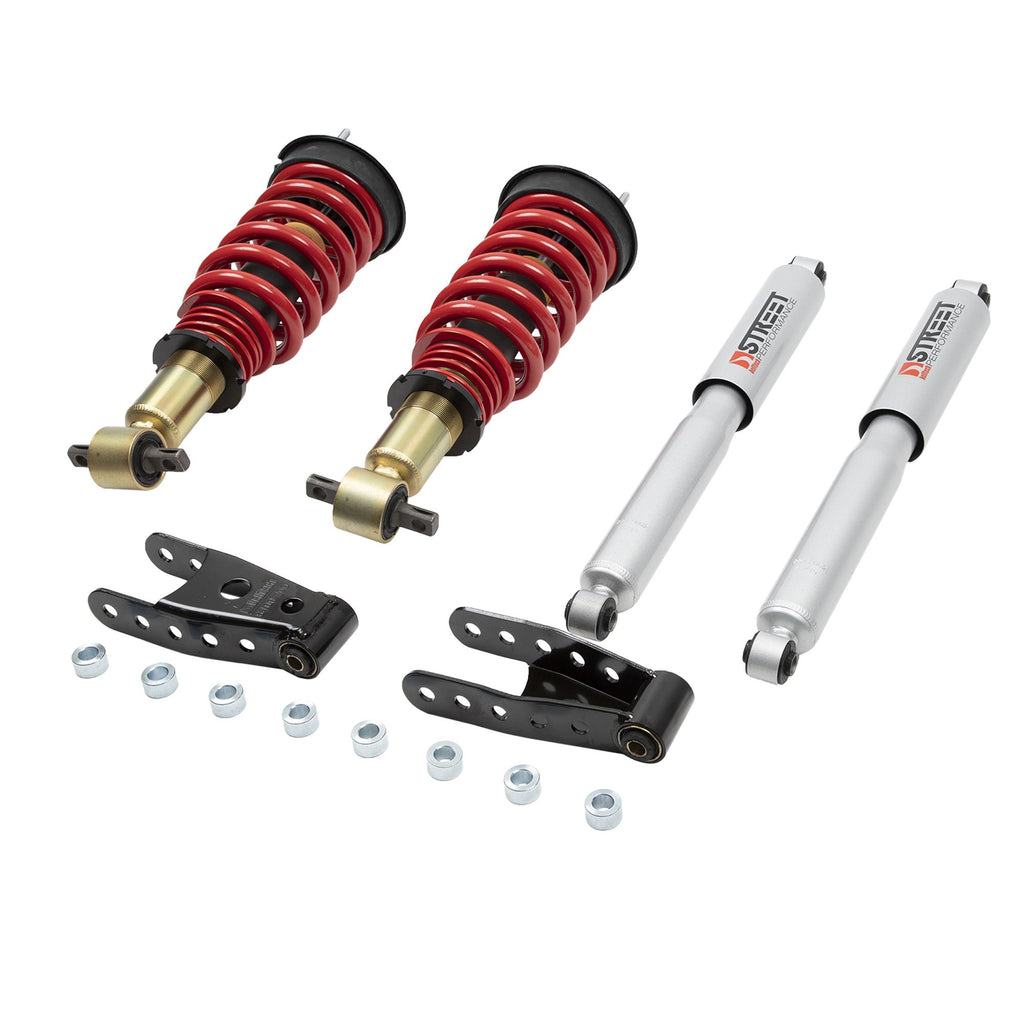 BELLTECH 985SPC PERF COILOVER KIT Complete Kit Inc. Height Adjustable Front Coilovers 2007-2018 Chevrolet Silverado/Sierra 1500 (All Cabs) Short Bed