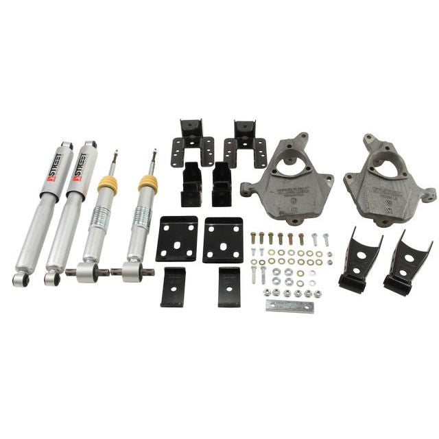 BELLTECH 986SP LOWERING KITS  Front And Rear Complete Kit W/ Street Performance Shocks 2014-2015 Chevrolet Silverado/Sierra (All Cabs) 2wd 2 in. F/4 in. R Drop W/ Street Performance Shocks