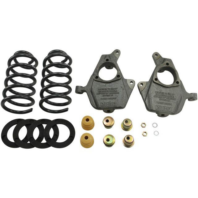 BELLTECH 988 LOWERING KITS  Front And Rear Complete Kit W/O Shocks 2014-2015 Chevrolet Silverado/Sierra (Std Cab) 2wd 3 in. or 4 in. F/5 or 6 in. R Drop W/O Shocks