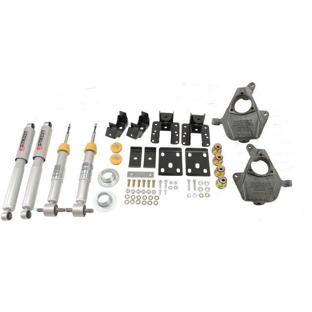 BELLTECH 992SP LOWERING KITS  Front And Rear Complete Kit W/ Street Performance Shocks 2014-2015 Chevrolet Silverado/Sierra (All Cabs) 2wd 3 in.or 4 in. F/ 5 in.or 6 in. R w/ Street Performance Shocks